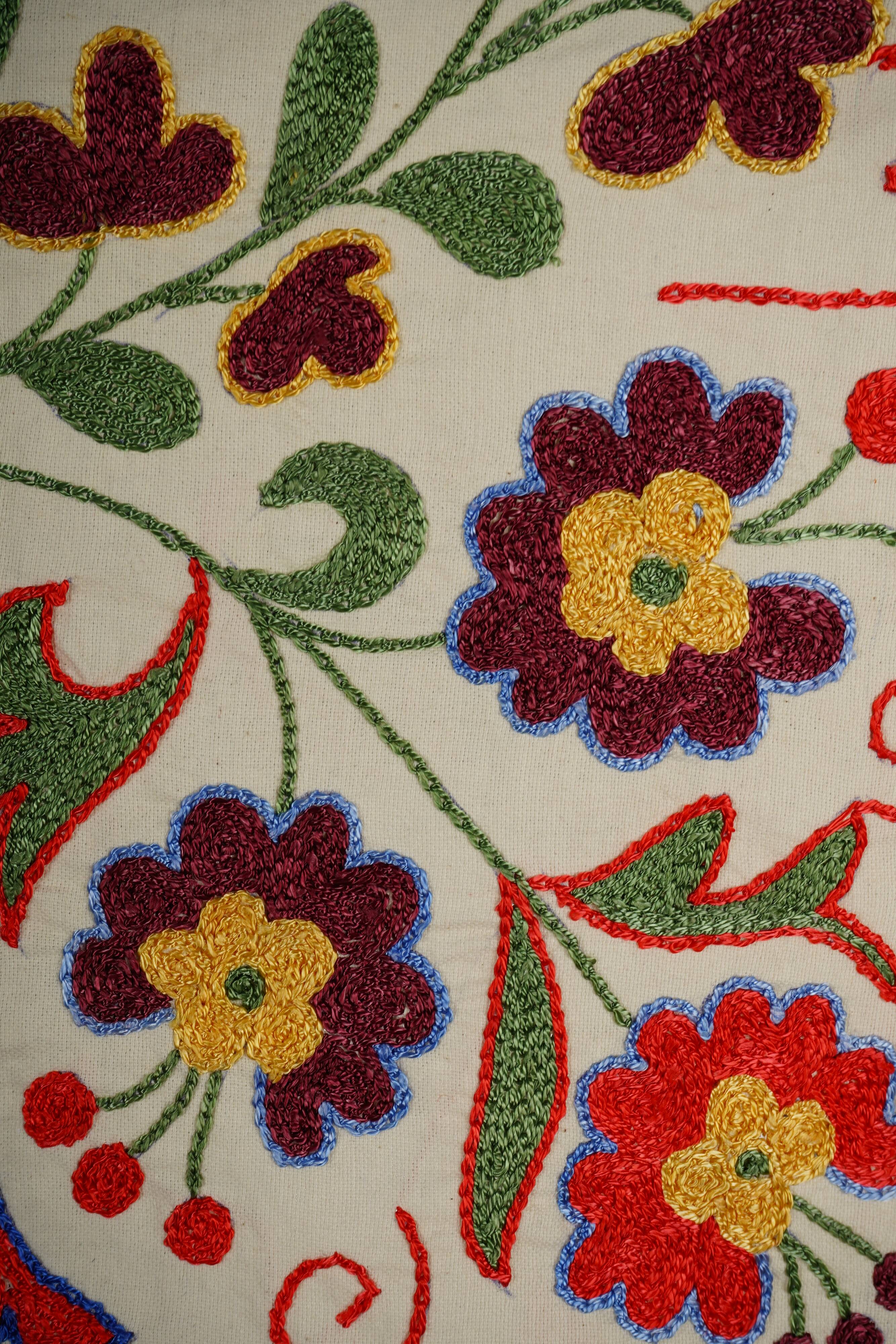 Vintage Turkish rug hand-knotted 44x96 cm