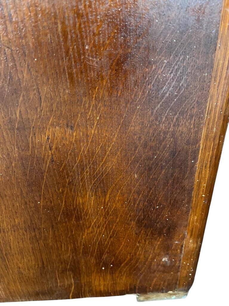 Vintage American desk with roller shutter