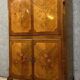 Louis XV style secretary in precious wood marquetry with floral decorations