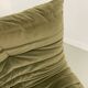 Vintage 2 and 3 seater green velvet togo set