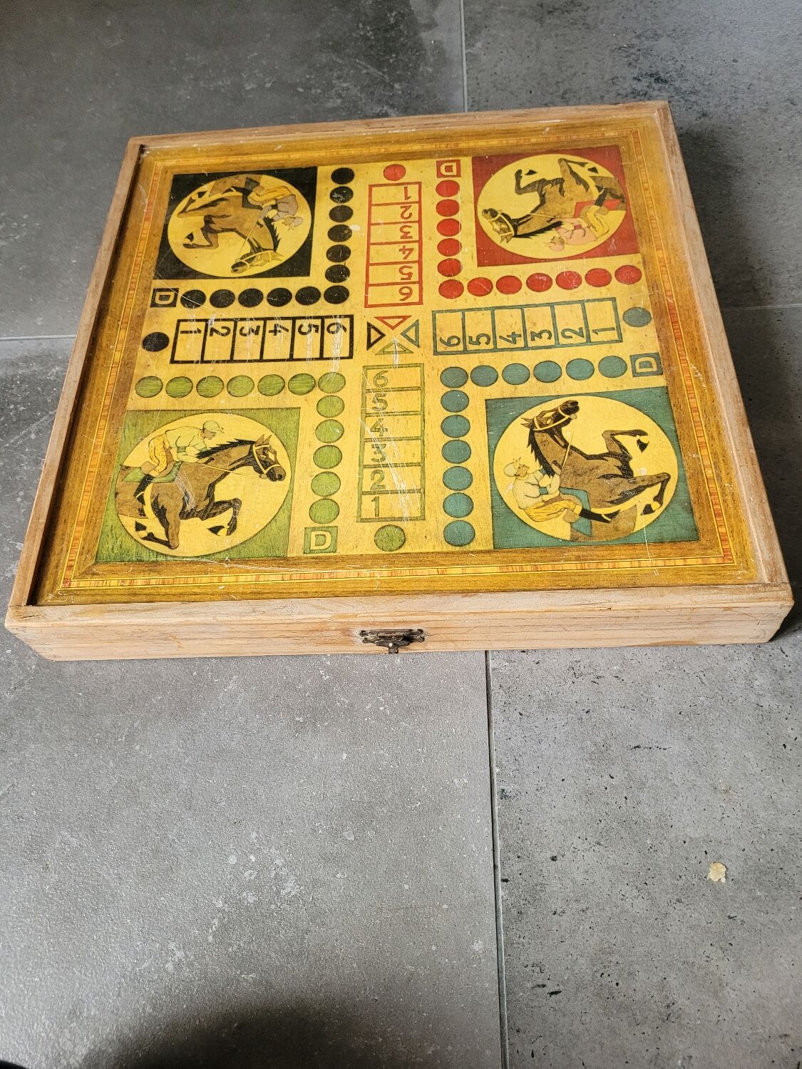 Ancient game of small wooden horses