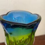 Vintage Bohemian glass vase