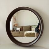 Miroir rond vintage Germany Lange Spiegel années 60/70