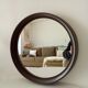 Miroir rond vintage Germany Lange Spiegel années 60/70