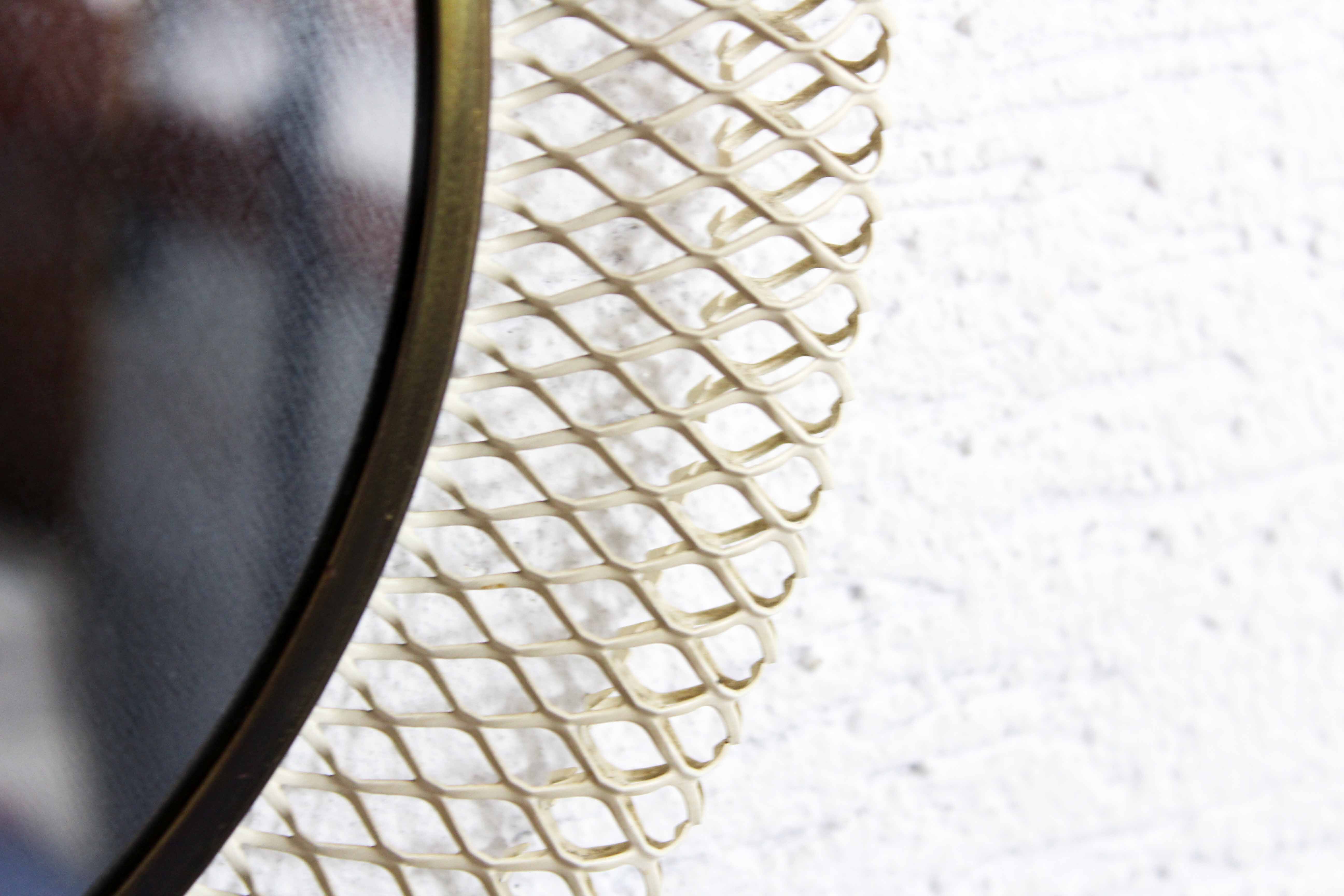 Round metal mirror 1950