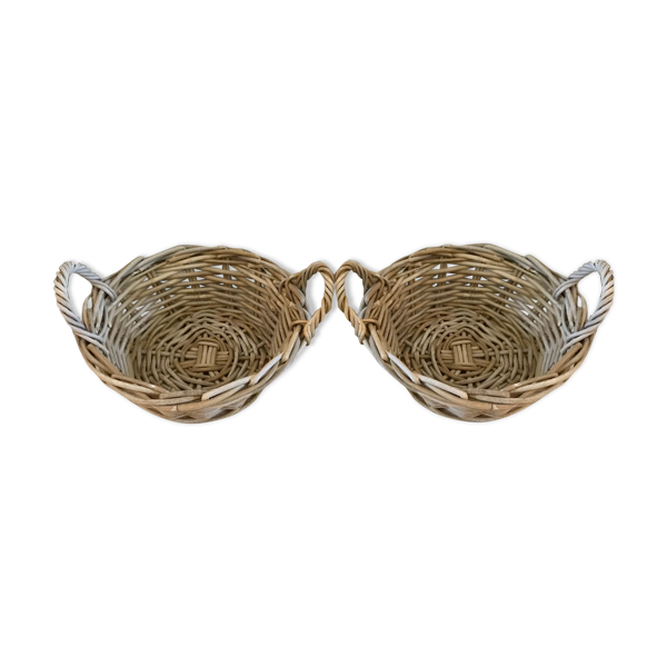 Paire de corbeilles en rotin — Beyit