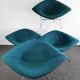 Diamond lounge armchairs by Harry Bertoia for Knoll