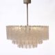 German 1960s chandelier with 60 cristall glass tubes