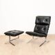 High armchair and ottoman Joker by Olivier Mourgue for Airborn, 1964