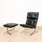 High armchair and ottoman Joker by Olivier Mourgue for Airborn, 1964