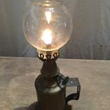 Lampe pigeon en laiton fin XIX