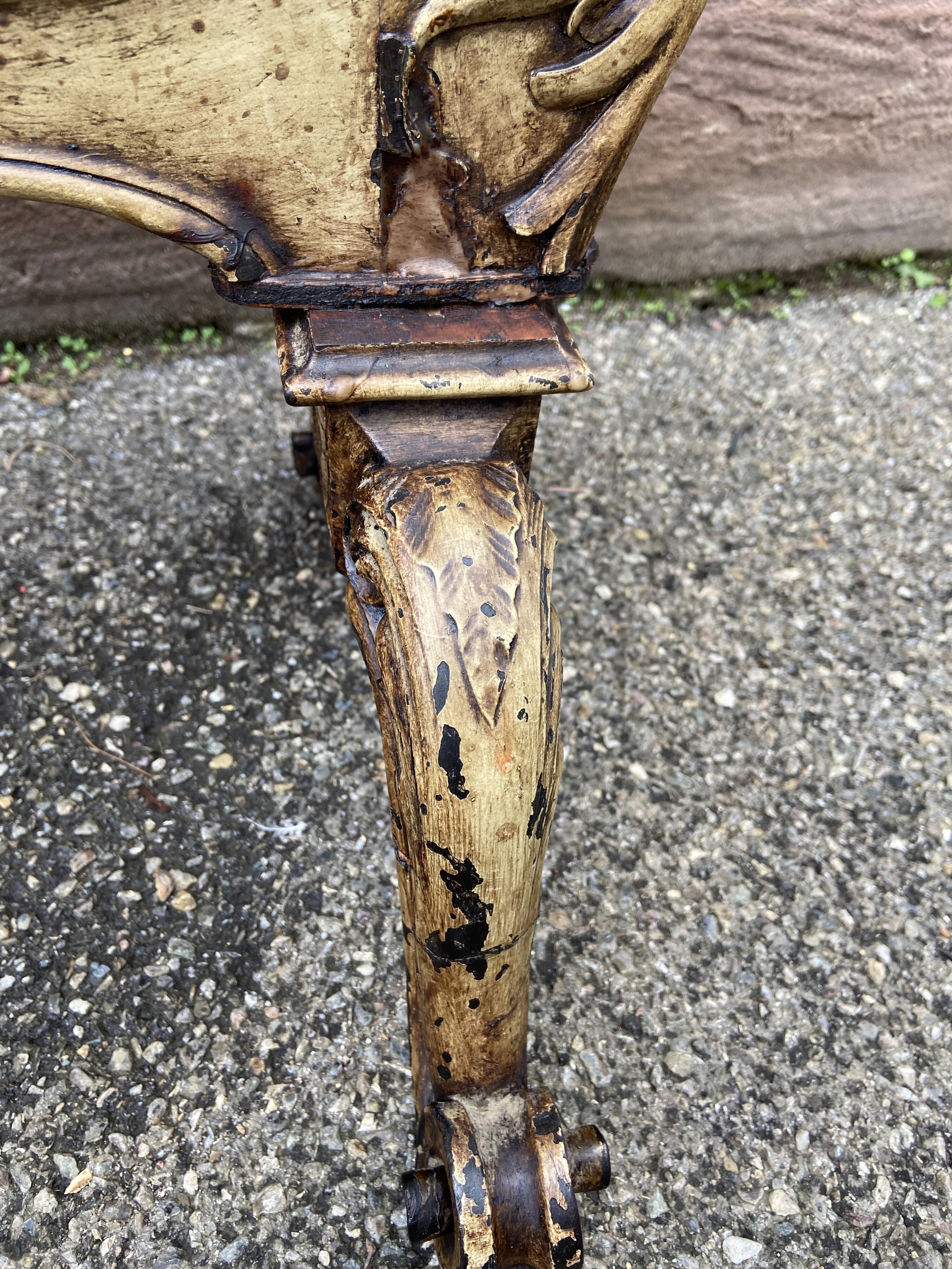 Louis XV fireplace fire screen Rocaille walnut 19th century