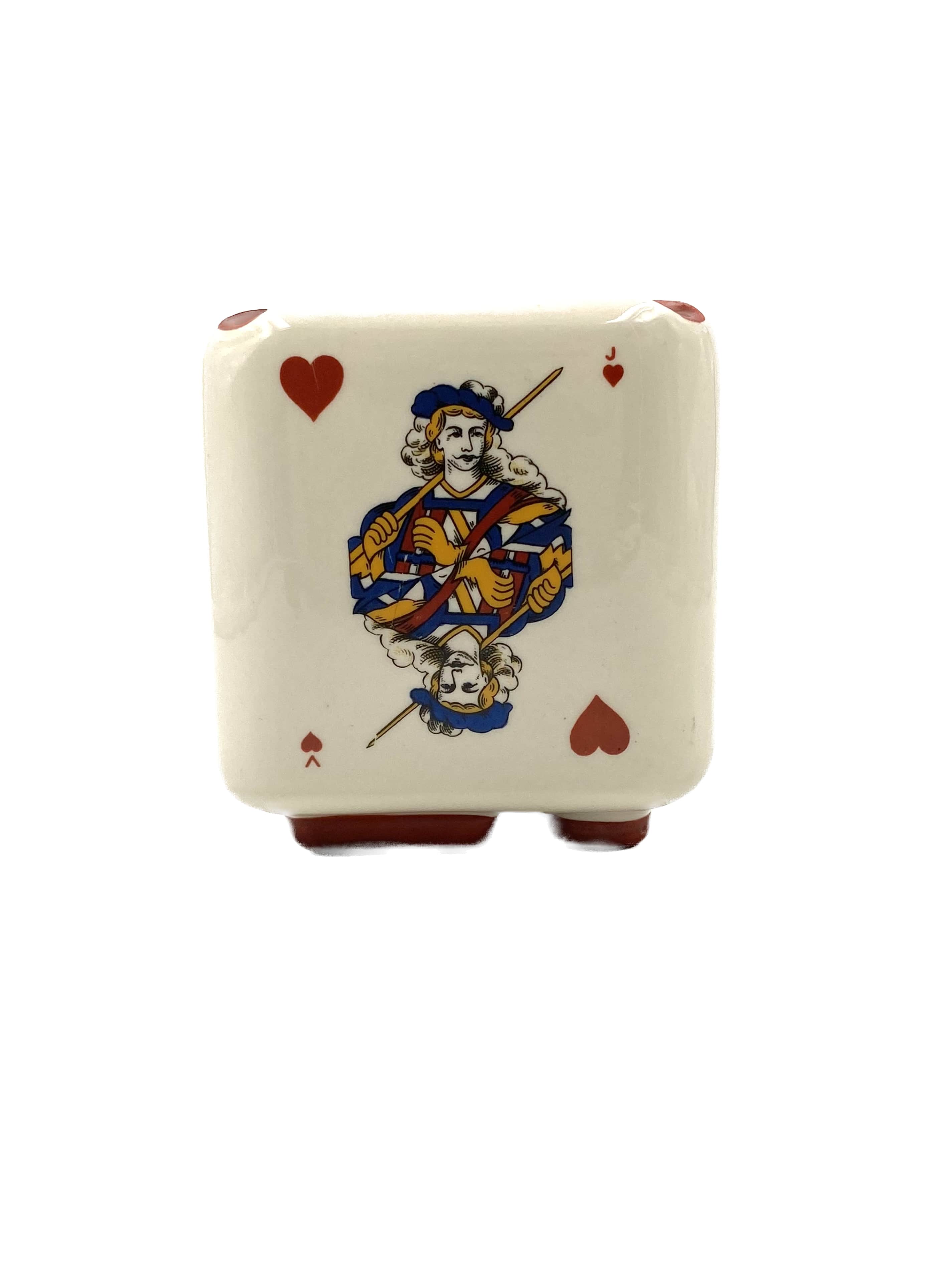 Brugerolle aigle rouge Napoleon cognac ceramic ashtray, france 1950s