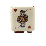 Cendrier en céramique Brugerolle aigle rouge Napoleon cognac France années 1950