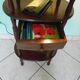Telephone extra cabinet, wooden, 3 trays, 1 drawer