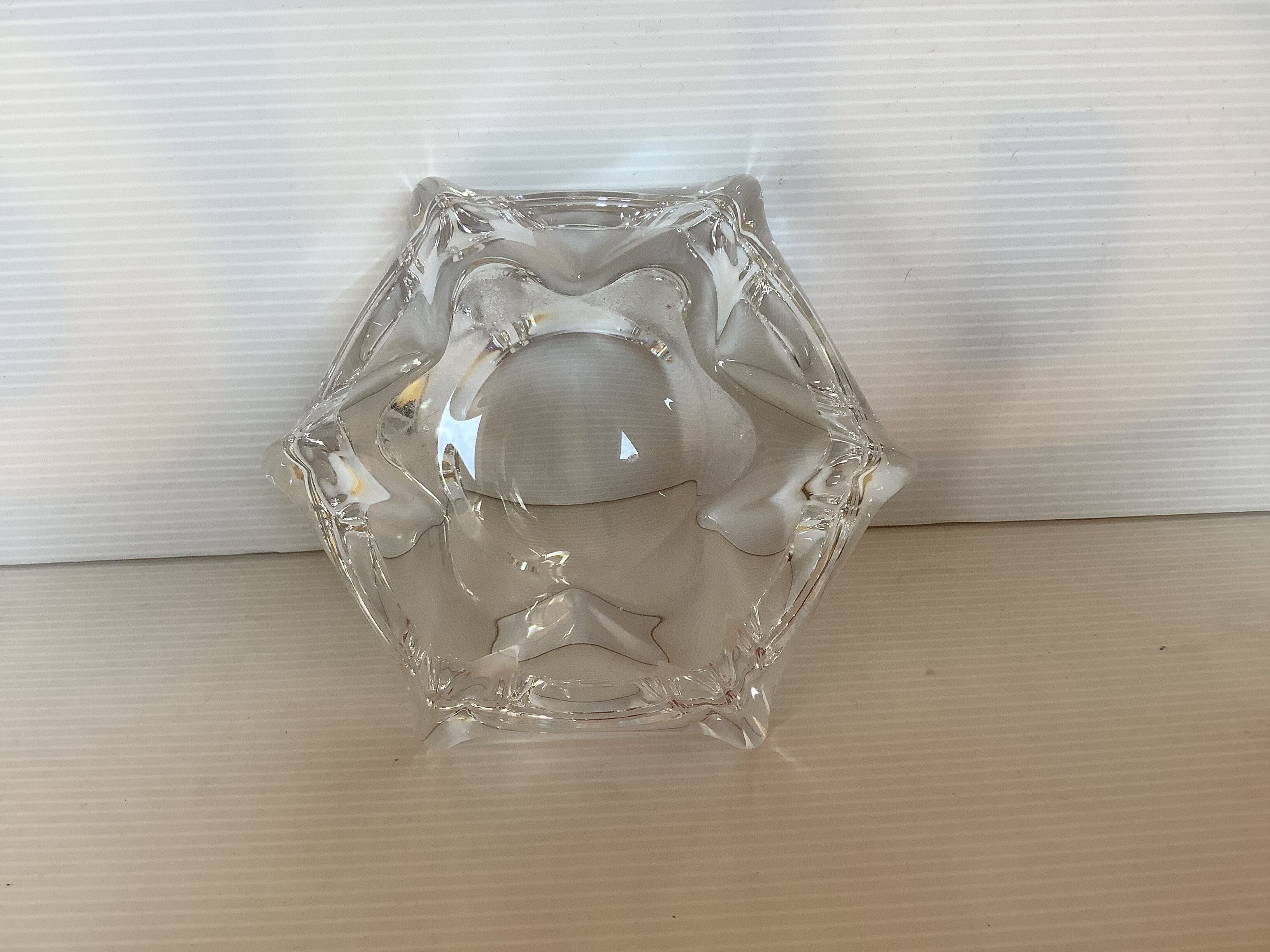 Ashtray star empty crystal pocket daum France
