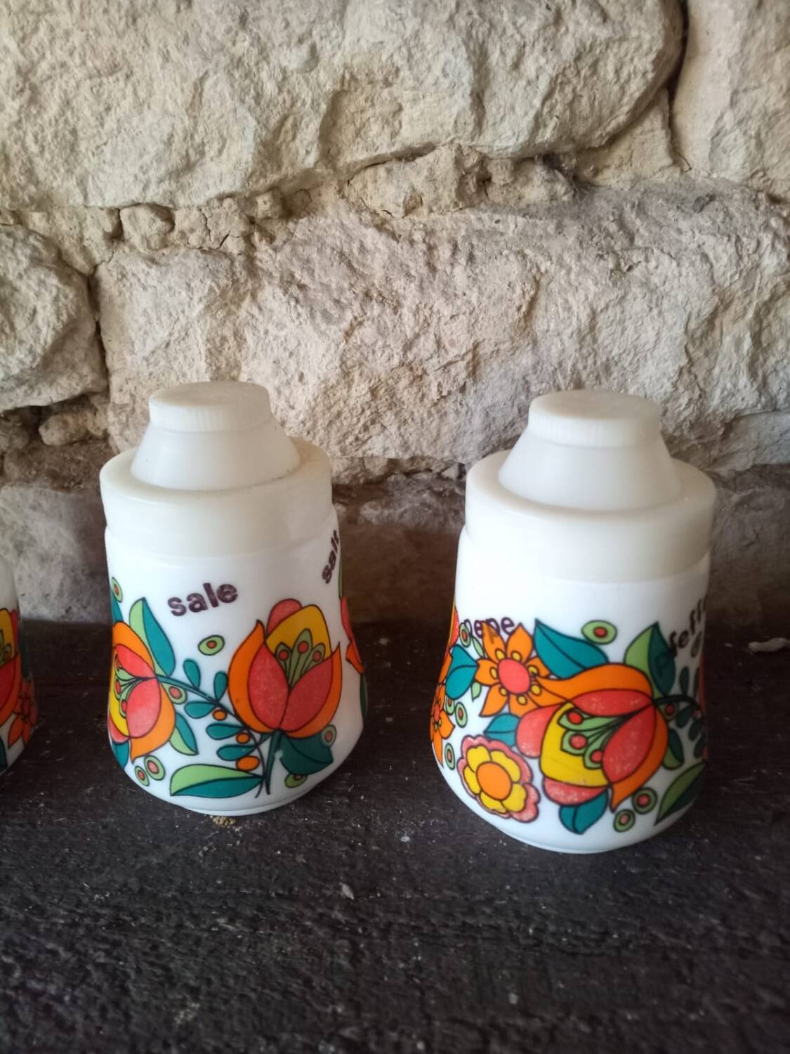 Vintage salt and pepper shakers