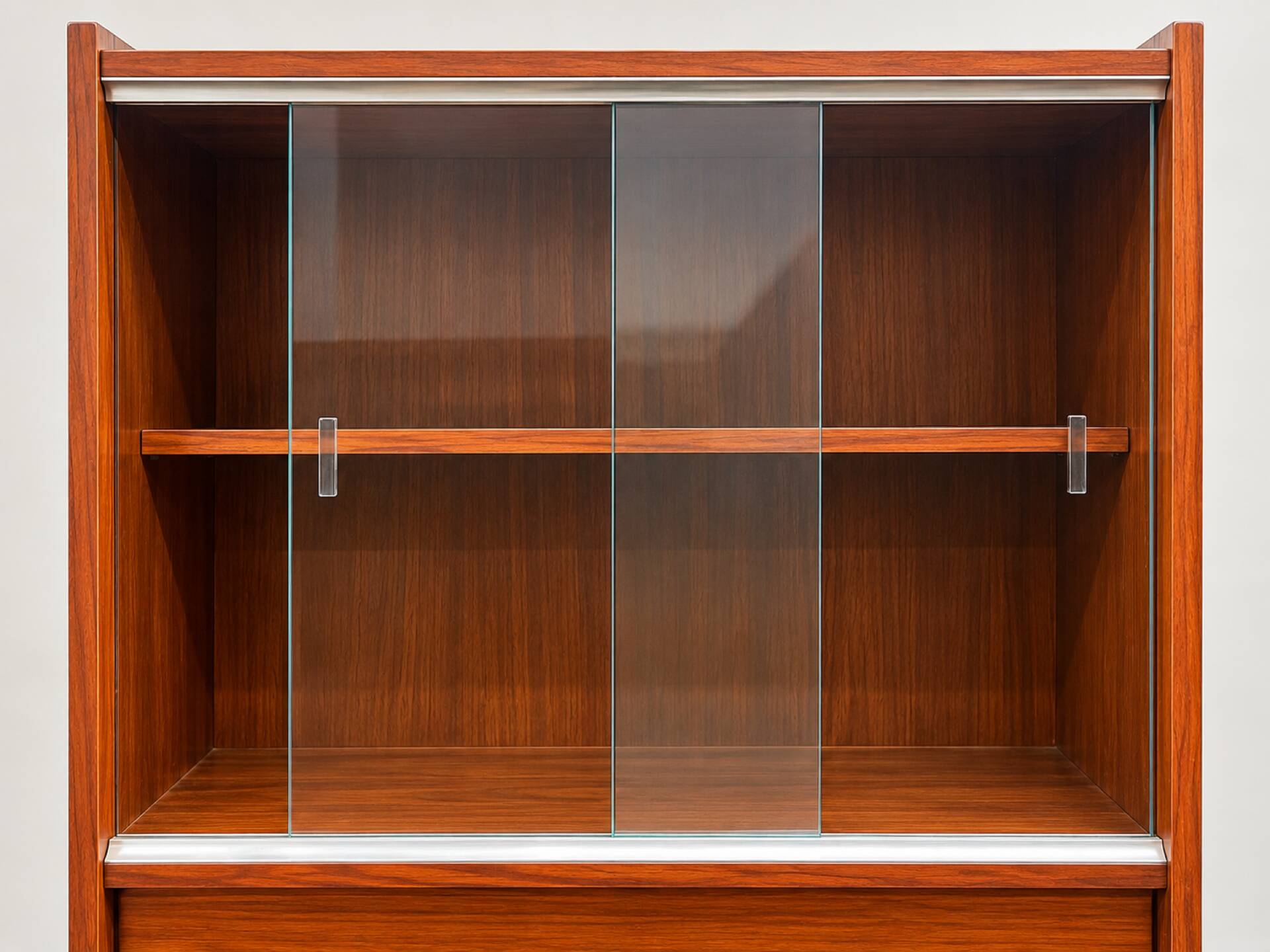 Vintage display cabinet from the 50s/60s in wood – tapered legs