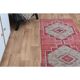 1970s Pink Turkish Handmade Vintage Oushak Wool Runner 84x269