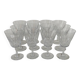 12 baccarat crystal glasses, Côte d'Azur model, 1960s.