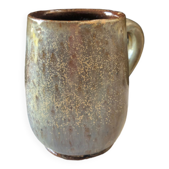 Salted stoneware cup by Marcel Aubry