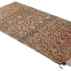 Grand Kilim Oushak Vintage Geometric Red Beige 300 x 160 cm