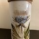 Bottle holder or refresher Albert Thiry, in glazed ceramic Vallauris, thistle decoration, 1960