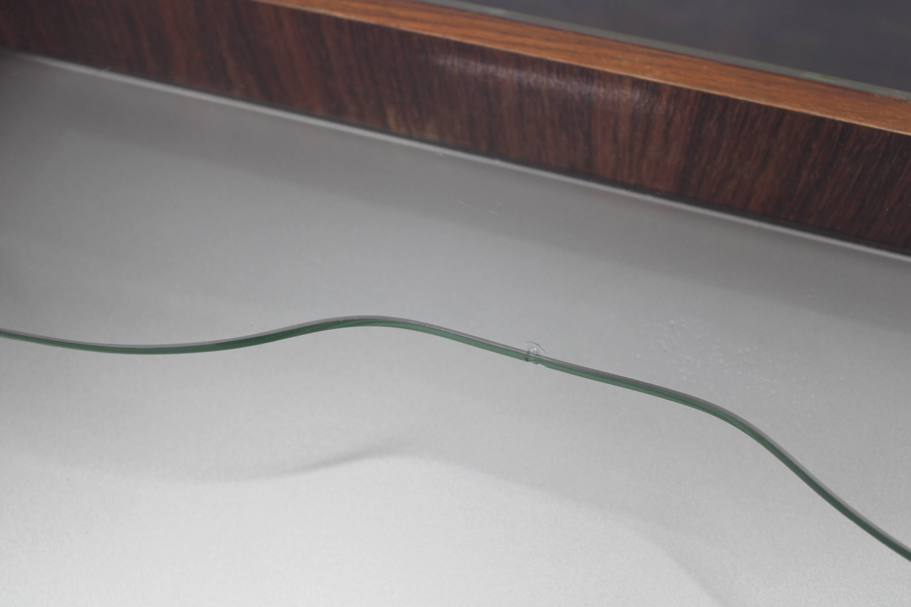 Mid-century Italian bedside tables with glass tops, 1950s