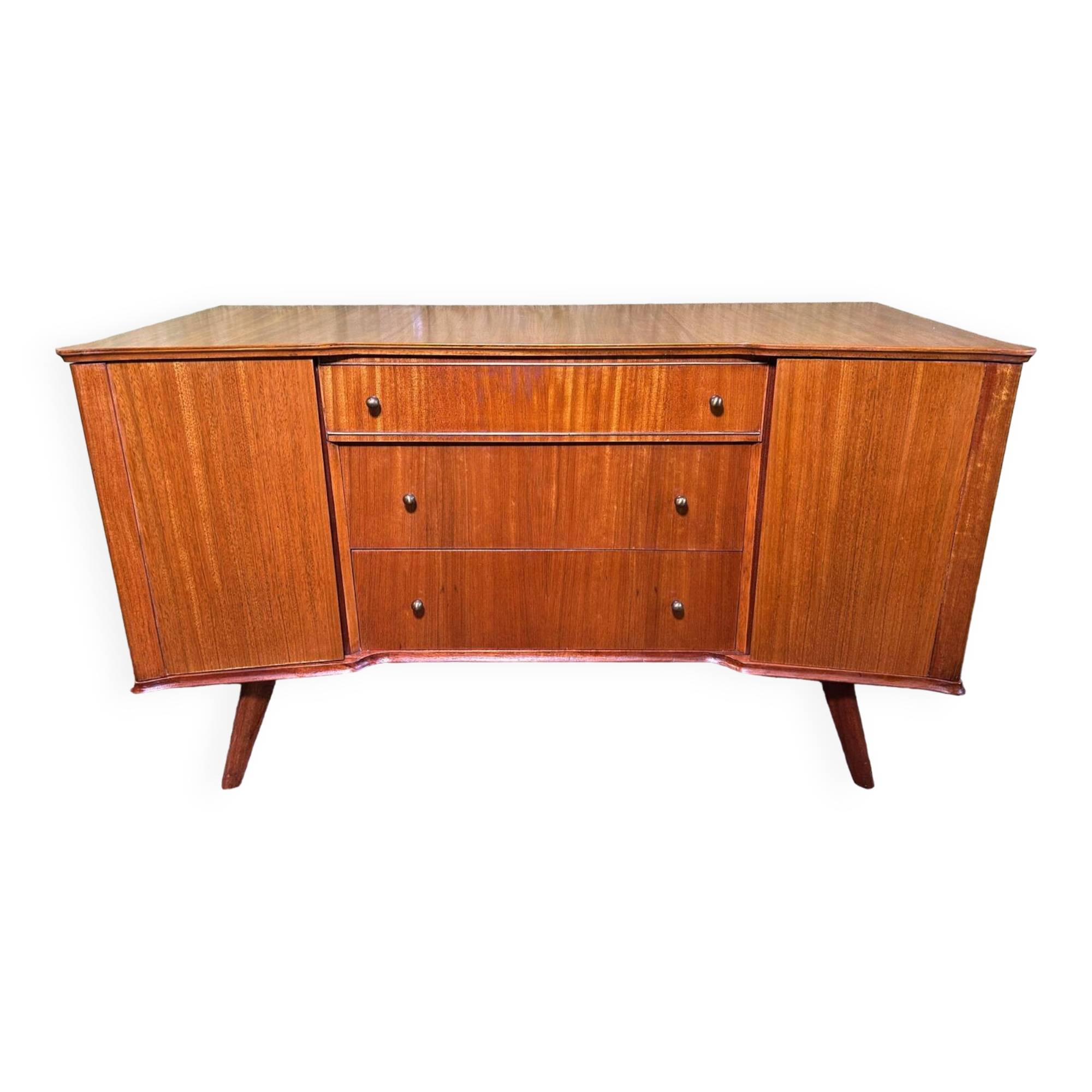 Mid century retro vintage teak small sideboard by William Lawrence 1960