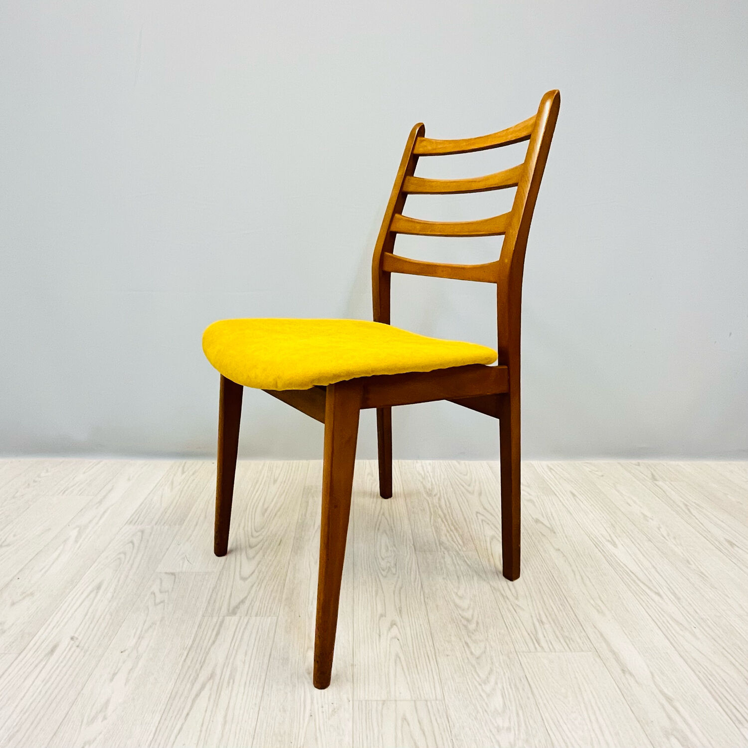 Four colourful chairs