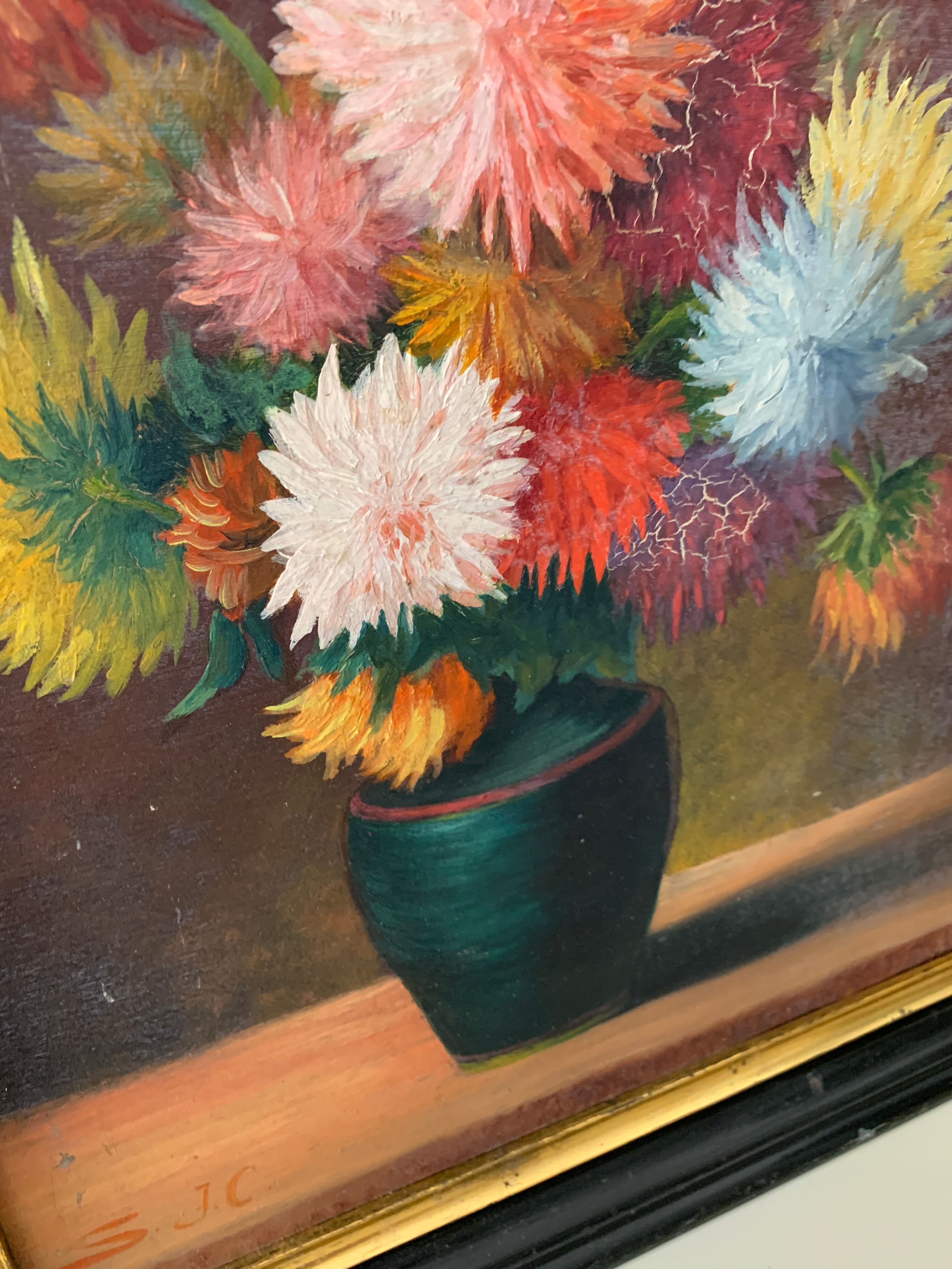 Ancient flower painting