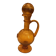 YELLOW GLASS CARAFE MOUTH-BLOWN LA ROCHERE