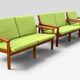 Illum Wikkelsø „Capella“ Set of 1 Armchair and 2 Sofas – Niels Eilersen – 1960s