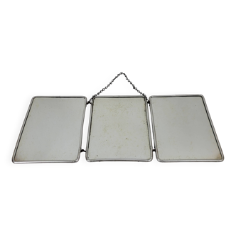 Miroir de barbier triptyque