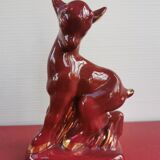 Ceramic statuette signed Jean