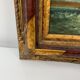 Table painting marine sailboat oil on panel