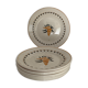 7 dessert plates and one Longwy dish