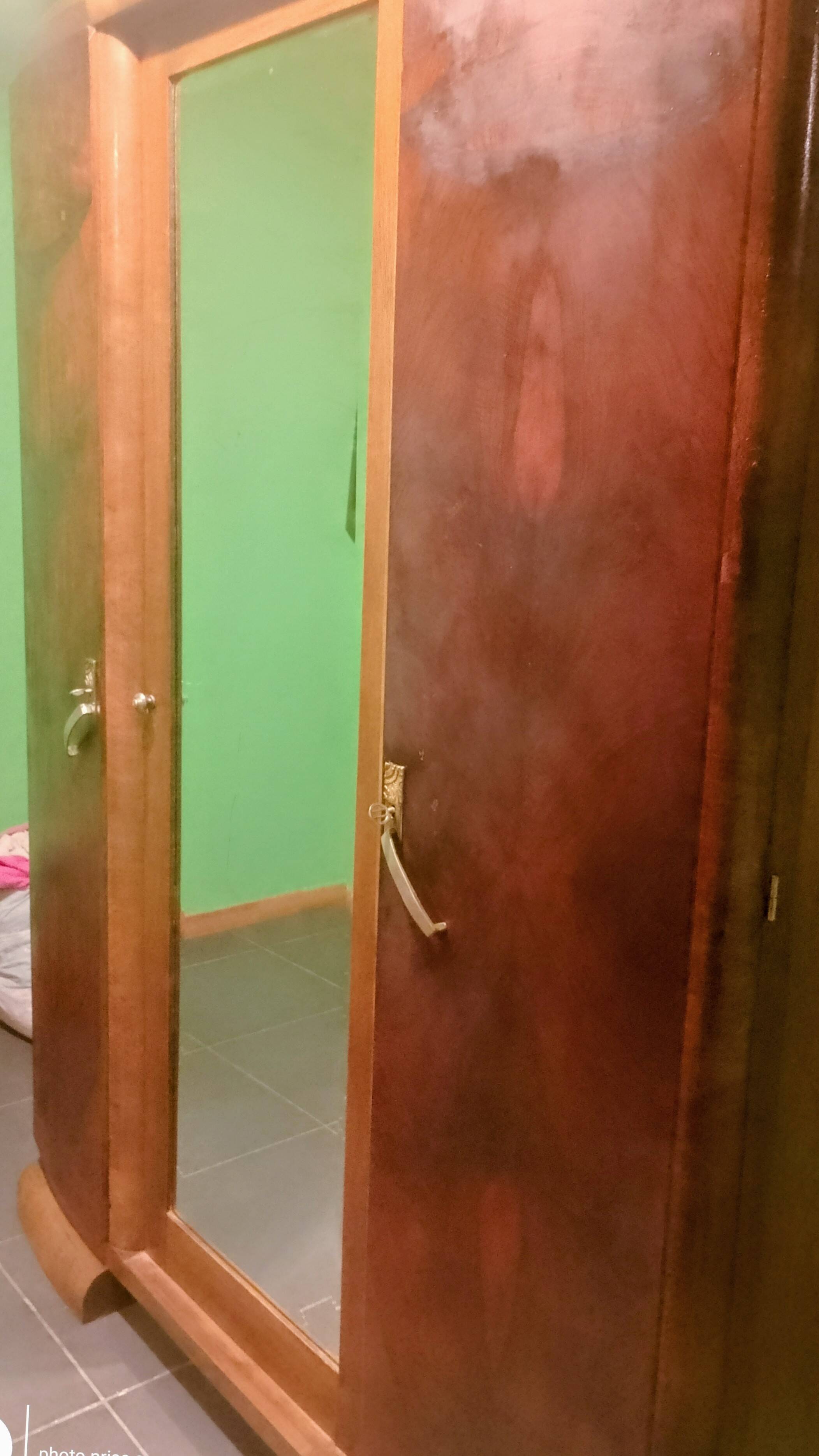 Art Deco walnut wardrobe