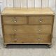 Nineteenth century Victorian chest of drawers in fir and glass buttons