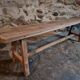 Vintage oak bench, French, 1960s