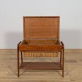 Table console en teck du milieu du siècle, Danemark, années 1970