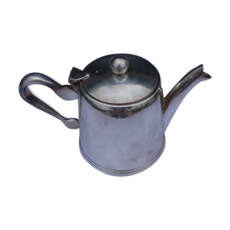 Silver metal teapot