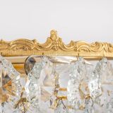 Bakalowits Chandelier, Brass and Crystal Glass, Austria, 1960s