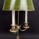 Bronze bouillotte lamp from the 19th century.