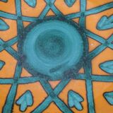 Dish dominant orange and green Saint Clement France