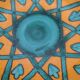 Dish dominant orange and green Saint Clement France