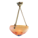 Suspension, chandelier in engraved glass paste "La Rochère", year 80