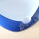 Empty pocket or blue ceramic ashtray, vintage
