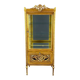 Carved and gilded wooden display cabinet, Louis XVI style, 20th century.
