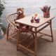 Set desk and armchair child rattan wicker 70s